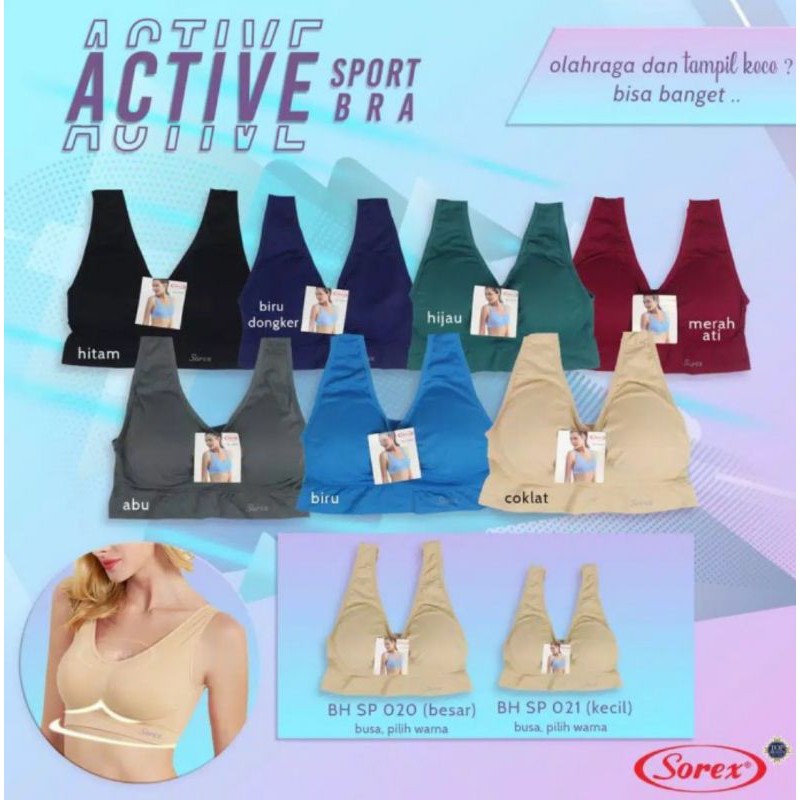 Bh sport Bra miniset Bra Sorex Sp 020 dan Sp 021