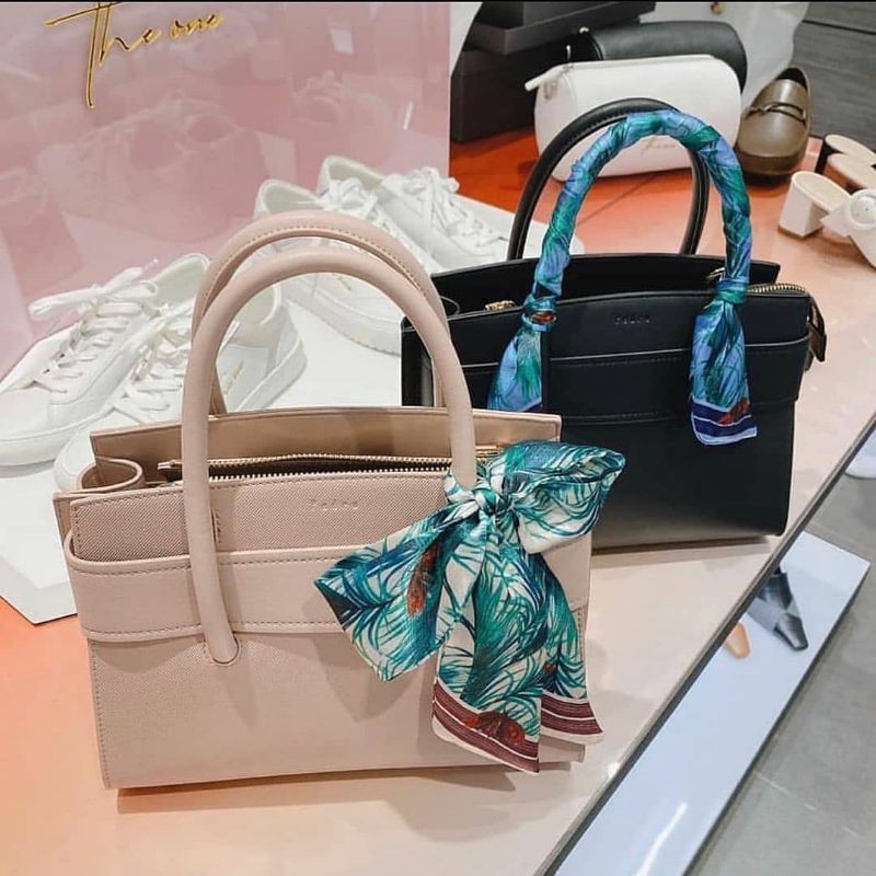 PEDRO Embossed Top Handle Bag