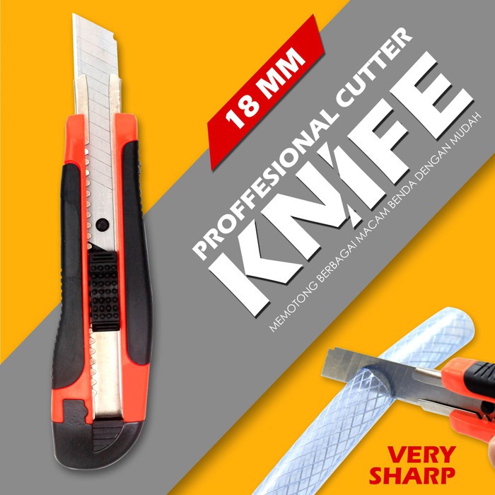 Pisau Cutter  Knife Bonus Refil / Cutter / Cutter Tajam Anti Karat