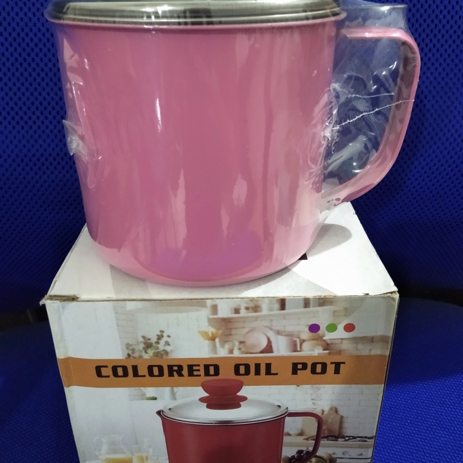 EM Saringan Minyak Stainless Oil Pot Gelas Cangkir