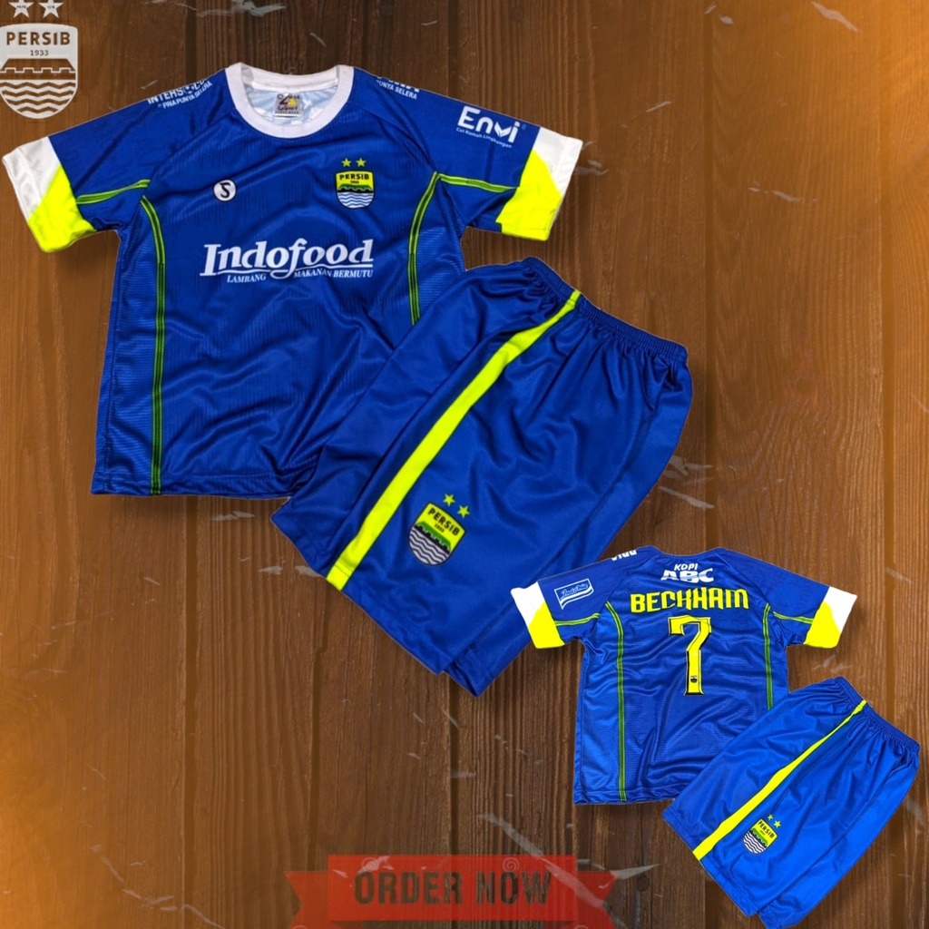 baju bola persib terbaru anak setelan ciro beckham 2022