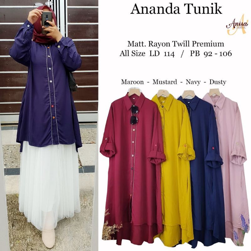 ANANDA TUNIK // TUNIK DEWASA BY ANISA