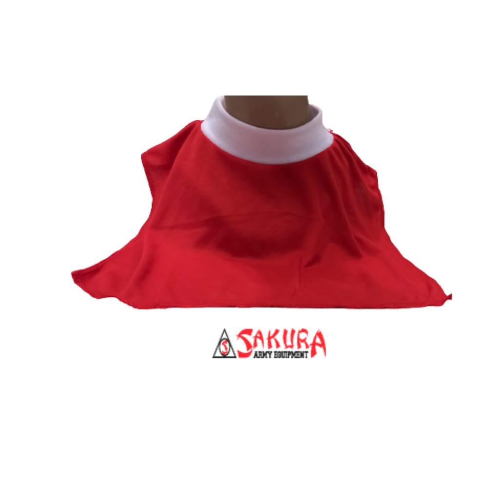 Syal Leher Paskibra Scarf Upacara Merah Putih Scraf Merah Putih