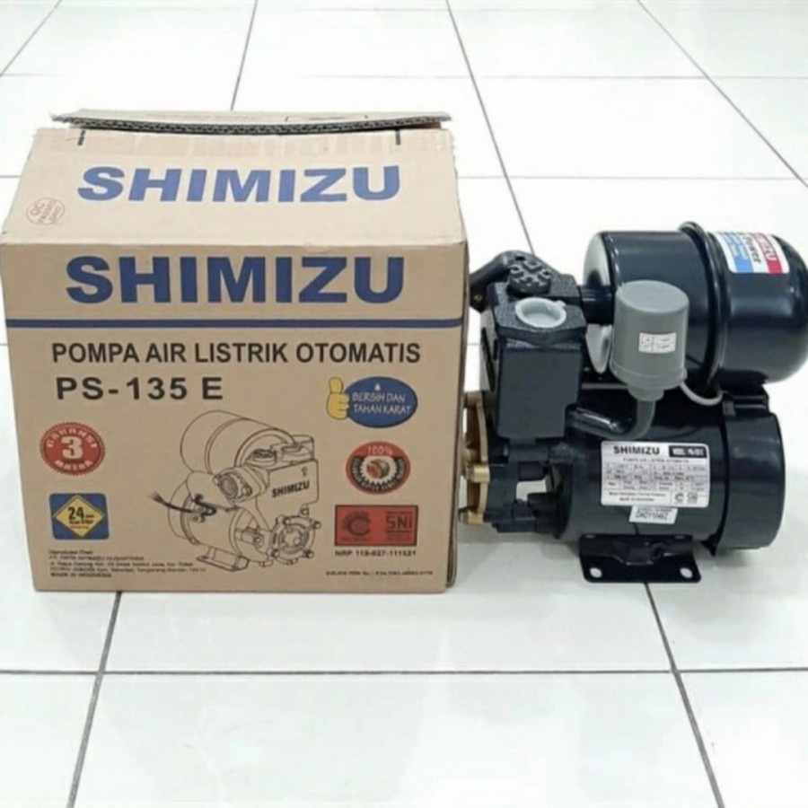 Pompa Air Shimizu Otomatis Listrik PS 135 E PS135 E Pompa Air Dangkal