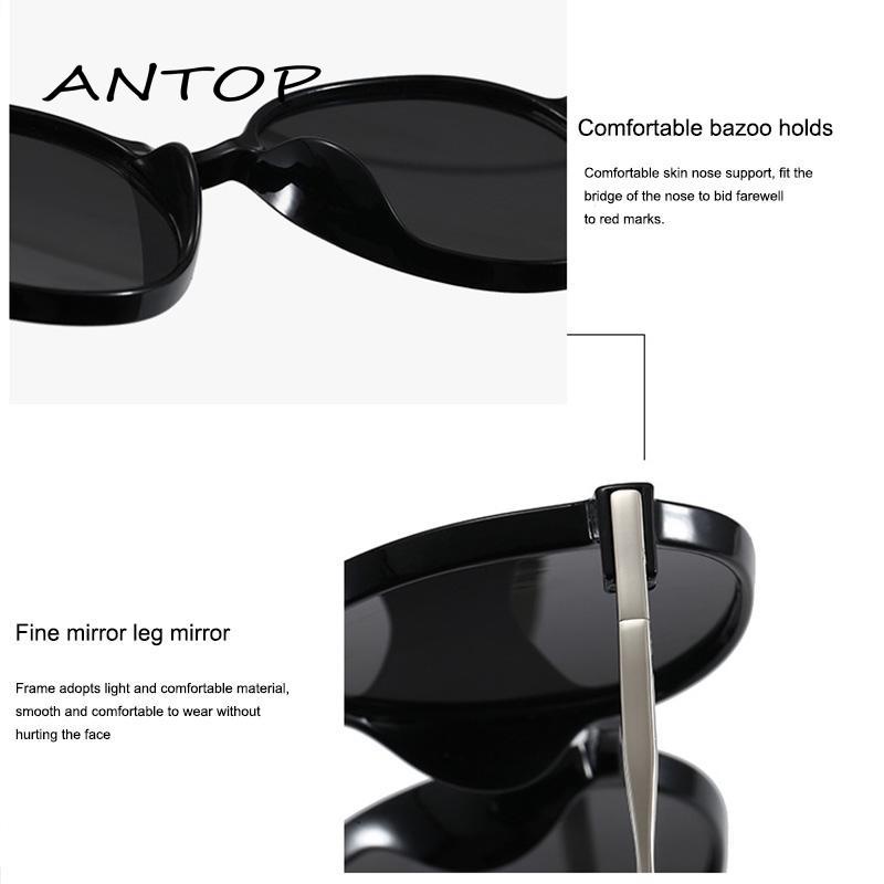 Kacamata Hitam Wanita Model Retro Frame Bulat Besar