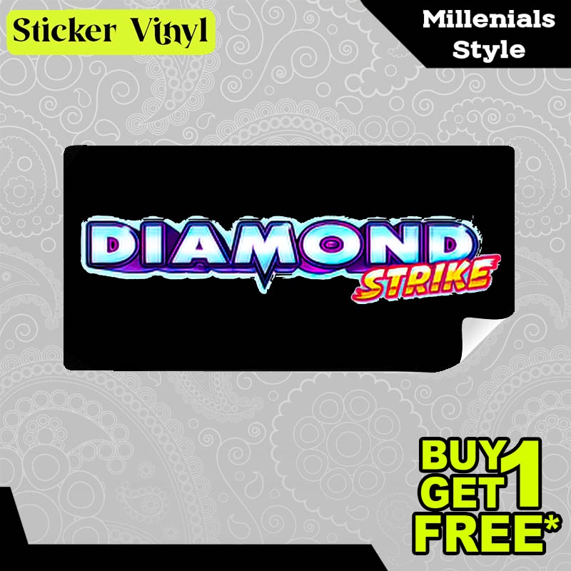 

Stiker Sticker Diamond Strike Pragmatic Play Game Slot Aesthetic Bahan Vinyl Satuan Anti Air
