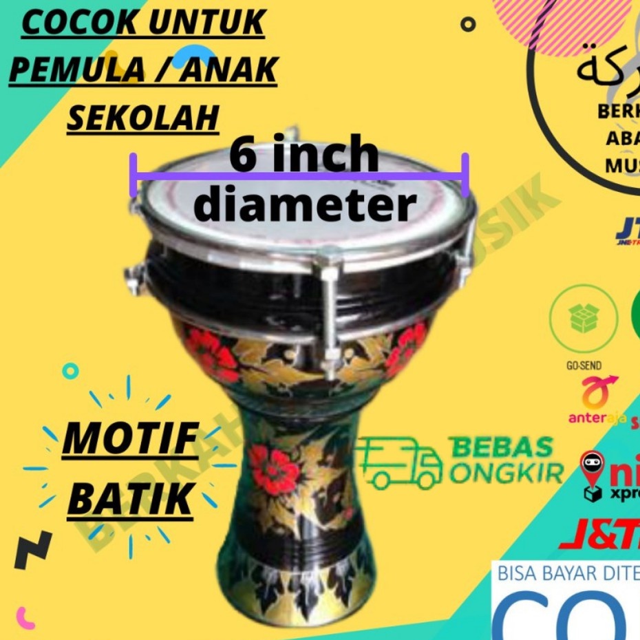 DARBUKA BATIK DUMBUK ANAK DARBUKA ANAK ANAK MURAH DARBUKA 6IN DARBUKA ANAK 6 INCH DUMBUK 6IN DARBUKA
