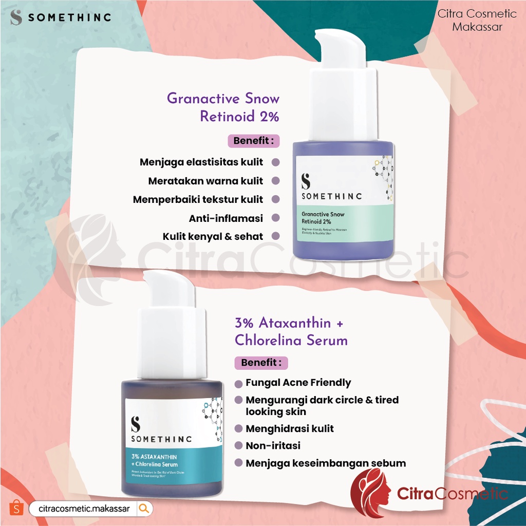 Somethinc Serum Skin Solver | Skin Defender Bakuchiol | Hylapore Away Solution | Granactive Snow Retinoid | Revive Potion 3% Arbutin + Bakuchiol | Skin Defender Bakuchiol + COQ10 Serum |  2% BHA Salicylic Acid Liquid Perfector