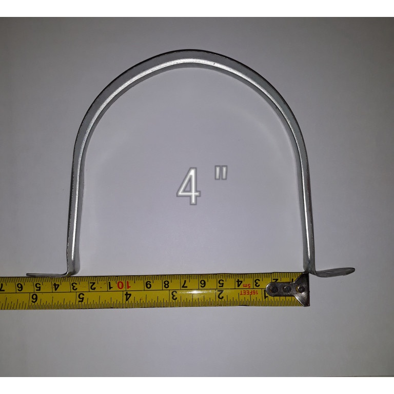 Klem pipa plat besi 4" klem omega omega clamp