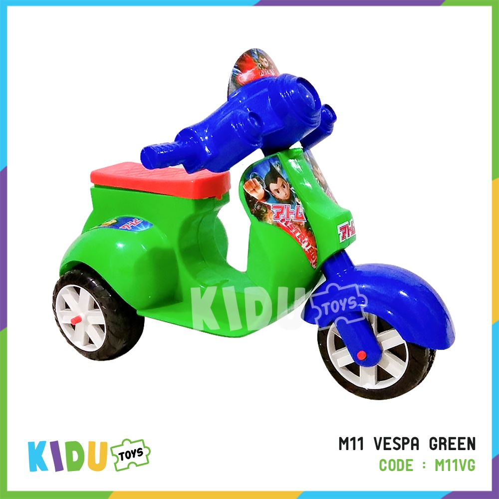 Mainan Anak Motor Vespa M11 Vespa (Ride on Vespa) Kidu Toys