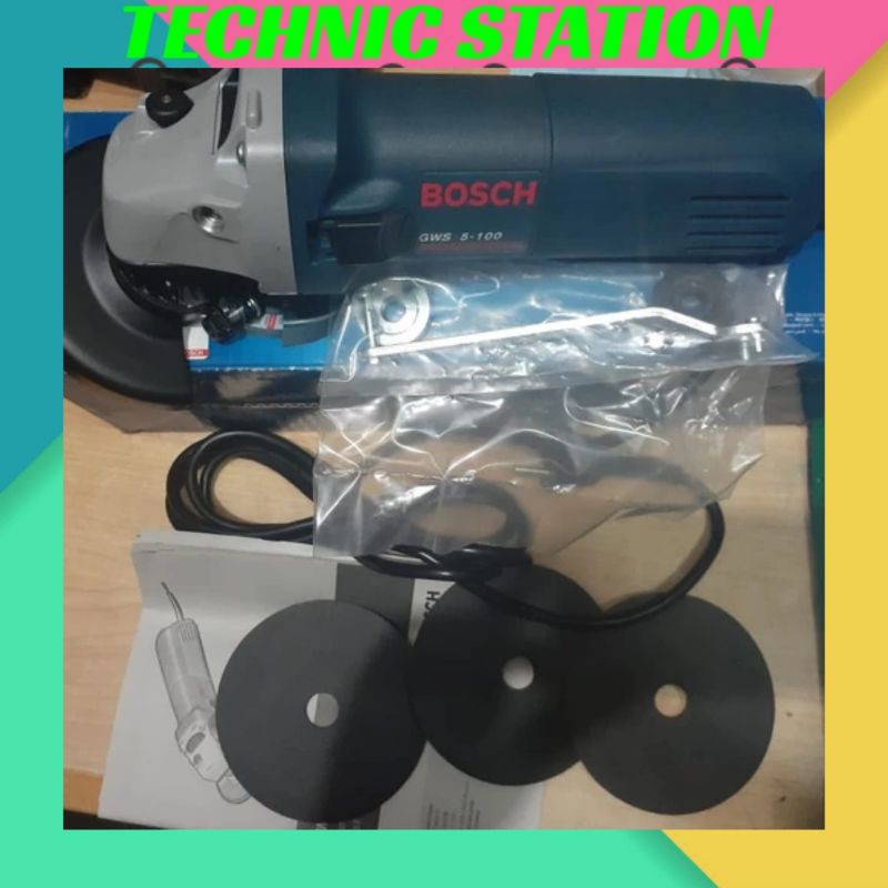 BOSCH GWS 5-100 angle grinder GWS5-100 gerinda tangan 4" heavy duty