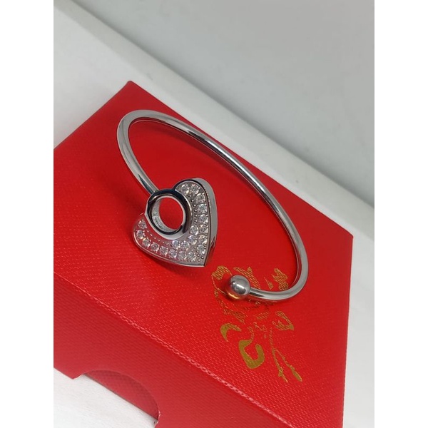 TERBARU-GELANG Quantum Science Energy Pendant Necklace  Motif Love/ GELANG Terapi Magnetic Pendant