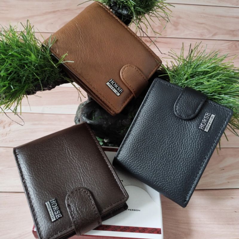 Dompet imperial kancing mini kulit asli