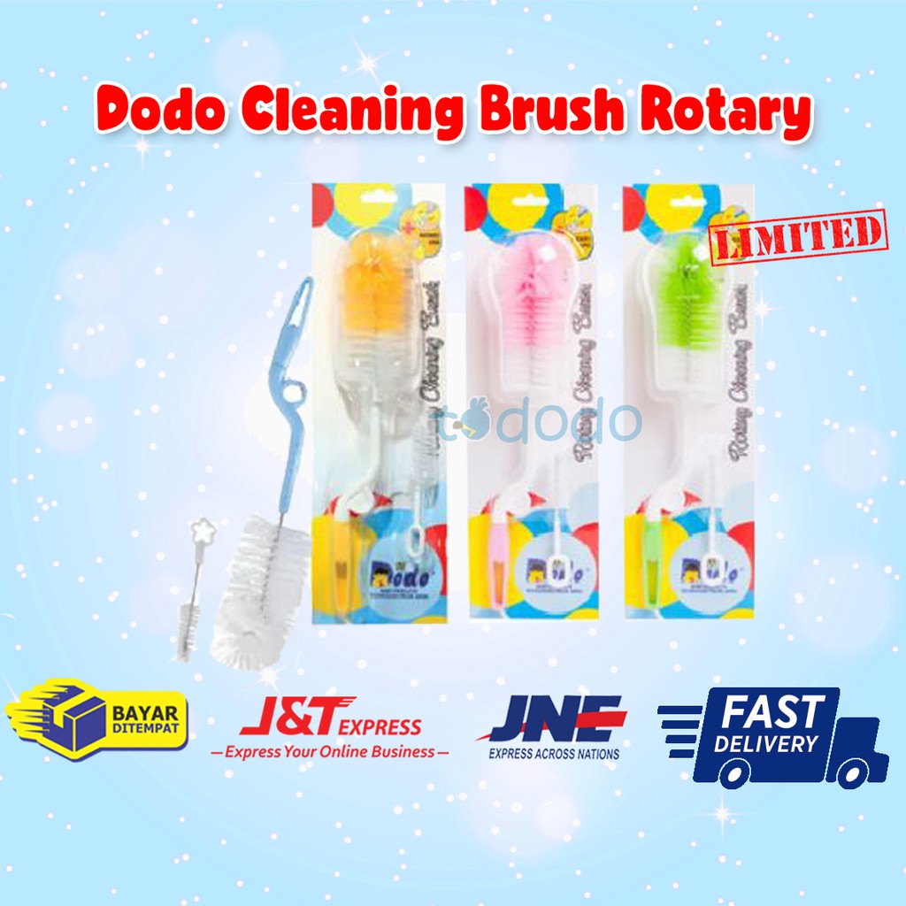 Sikat Botol Dot Bayi Dodo Cleaning Brush Rotary