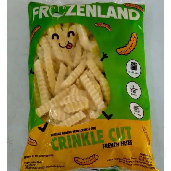 

Kentang Goreng Frozenland Crinkle Cut 1kg