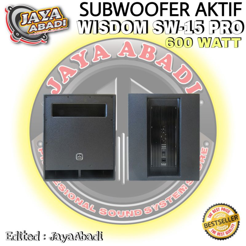 SUBWOOFER AKTIF 15 INCH WISDOM SW 15 PRO ORIGINAL