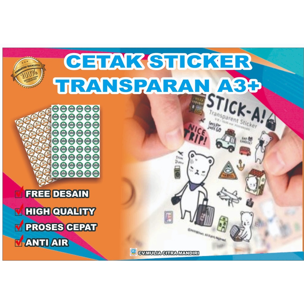 

cetak sticker transparan A3+