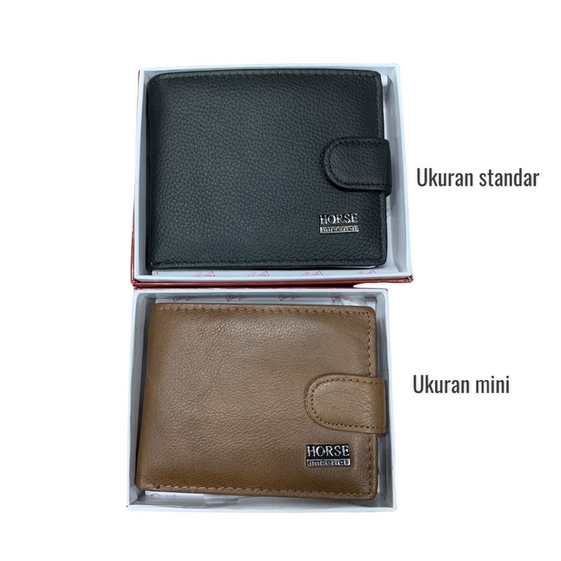 Dompet pria bahan kulit premium imperial horse asli original/Dompet Imperial Standar Kancing 023