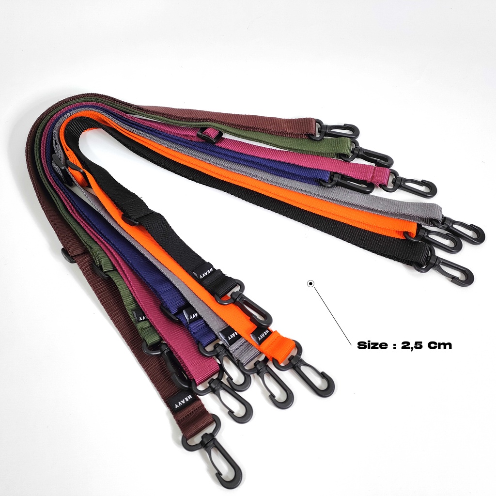 Tali selempang tas long strap webbing heavy product high quality original - tali tas - selempang tas - tali tas slempang