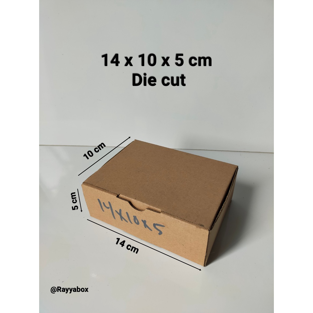 

Kardus box packing murah ukuran 14x10x5cm/kardus polos/box die cut
