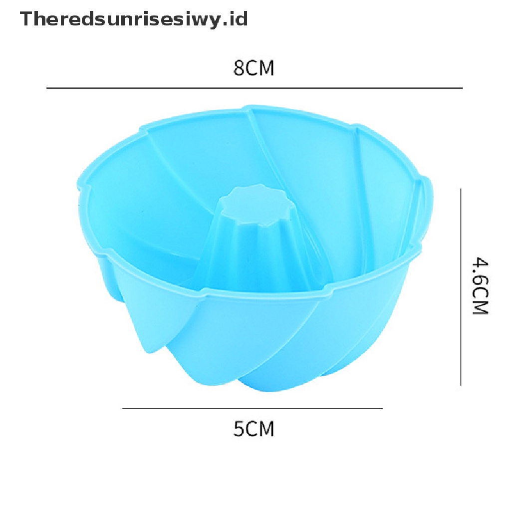 # Alat Rumah Tangga # 5 Pcs Cetakan Kue Bentuk Spiral Bahan Silikon