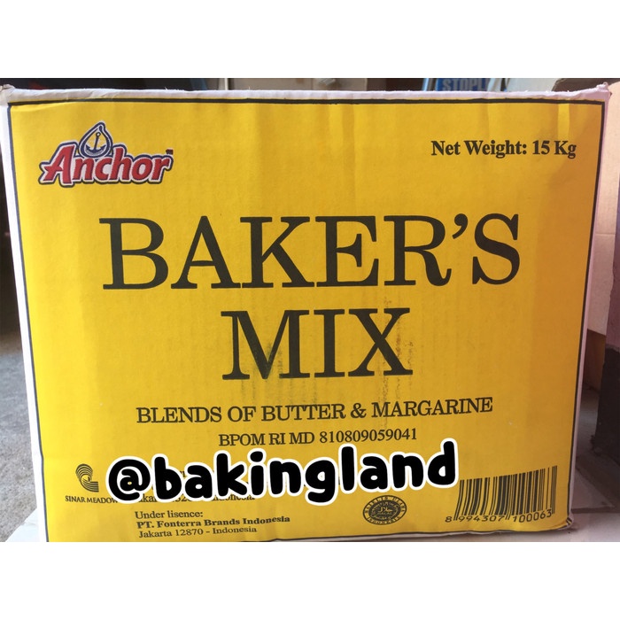 

KUE-PENGHIAS-ALAT- BAKERS MIX BUTTER BLEND MARGARINE 500GR -ALAT-PENGHIAS-KUE.