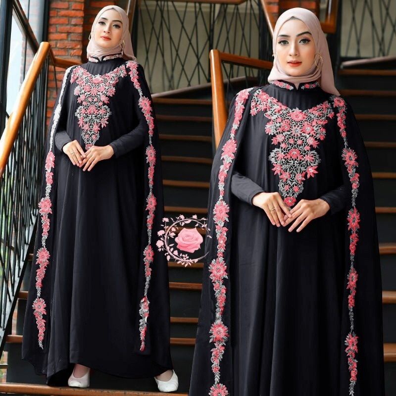 Kaftan Savanah / Bahan Full Mosscrepe / Bordir Mewah Kualitas / Kaftan Wanita / Kaftan Wanita Terbar
