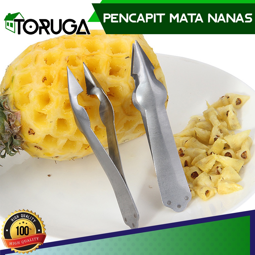 Capitan Mata Nanas Penjepit Pengupas Nanas Stainless Steel Pineapple Eye Remover