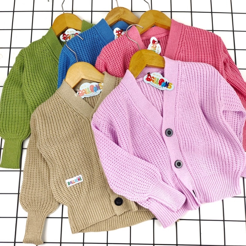 CARDIGAN RAJUT ANAK PEREMPUAN / SWEATER RAJUT ANAK PEREMPUAN