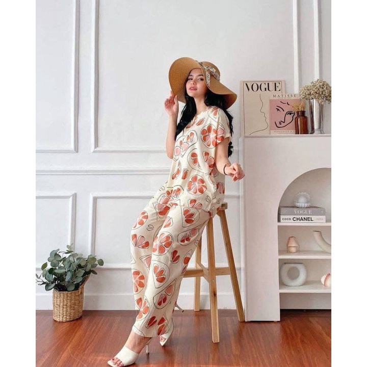 ONE SET SETELAN RAYON PREMIUM DAILY SET WANITA MOTIF TERBARU