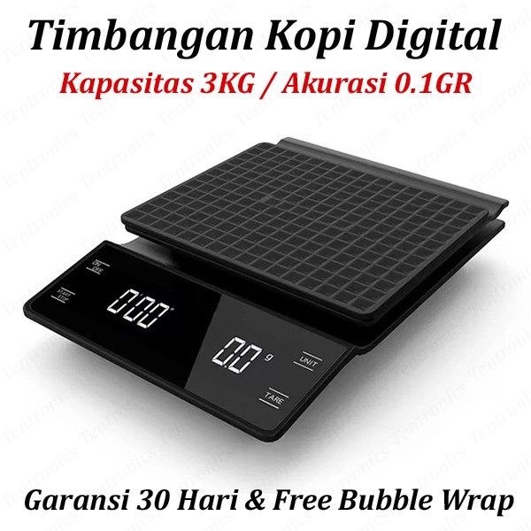 Timbangan Kopi Digital 3KG / 0.1GR Timer V60 Drip Coffee Scale