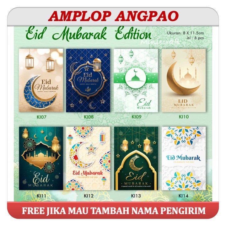 

AMPLOP ANGPAO THR LEBARAN MODEL PENDEK