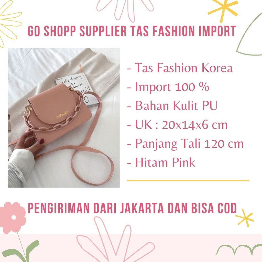 Tas Wanita Import High Quality Model Rantai - Tas Selempang Wanita Fashion Korea Kekinian [SL31]