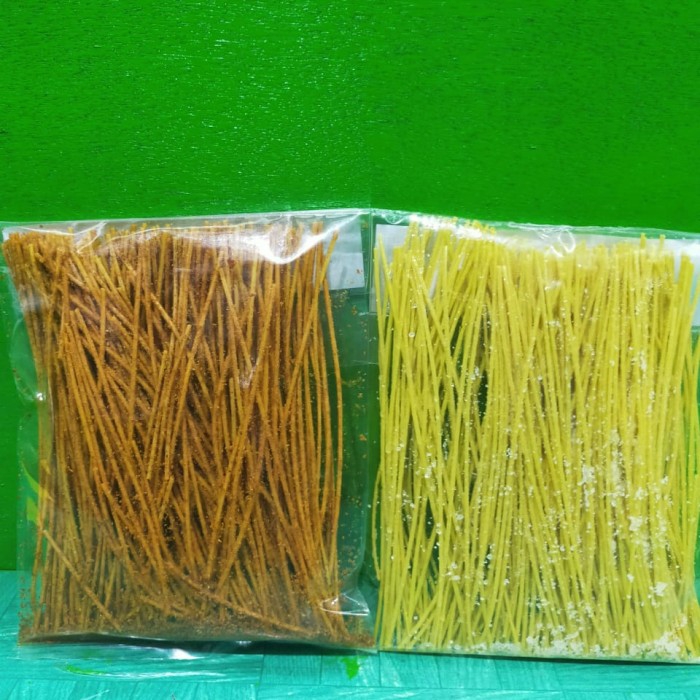 MIE LIDI MAKARONI / mie lidi pedas / mie lidi asin / berat 100 gr