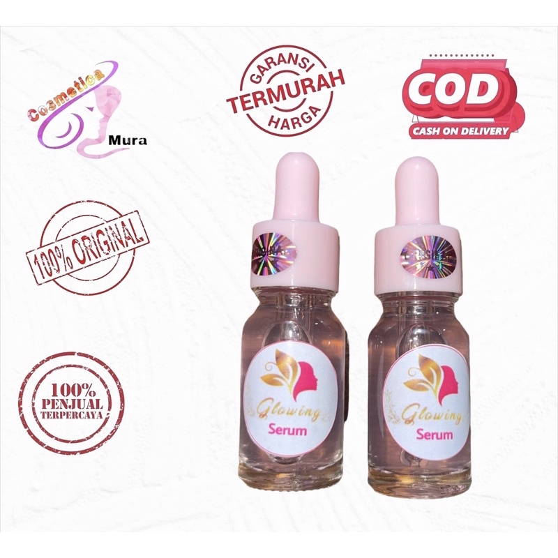 serum glowing by salep glowing - glowing serum tutup pink original