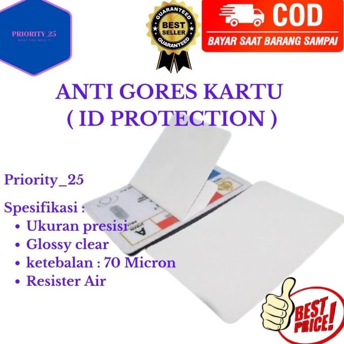

Anti gores sim ktp npwp id card isi 500 lembar