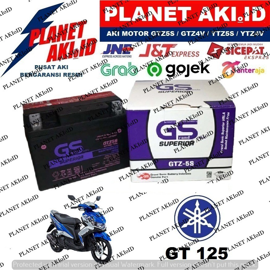 Aki Motor Yamaha GT 125 GTZ5S Accu Kering MF