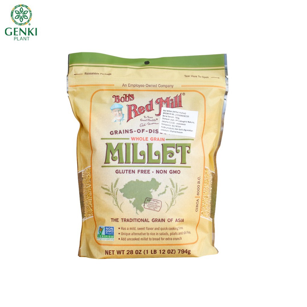 

Bob`s Red Mill Gluten Free Millet (Hulled) - 793g