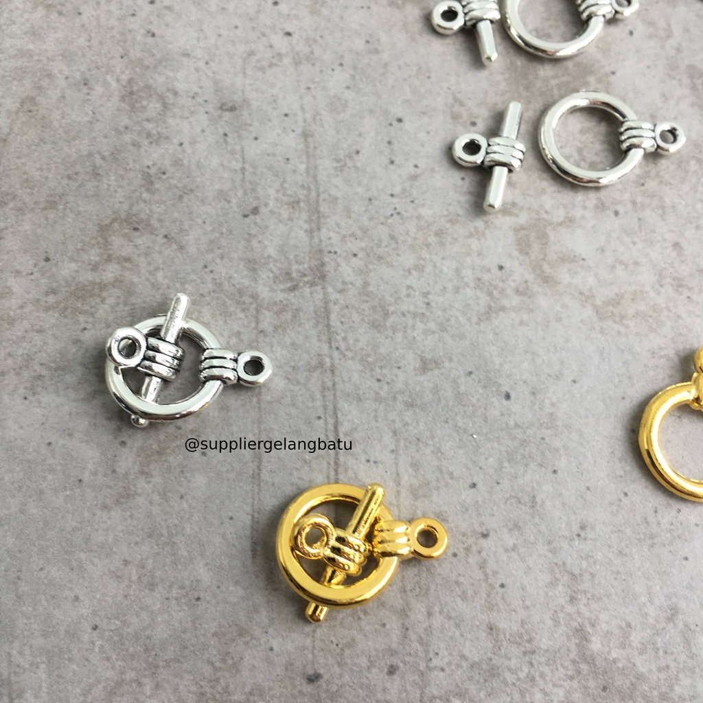 kait gelang kalung bracelet necklace buckle silver gold tembaga hitam bakar ujung aksesori