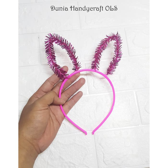 BANDO KELINCI KERLIP Bando Warna Imut Cantik Murah Unik