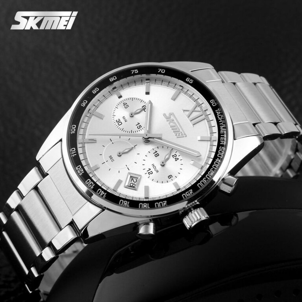 SKMEI Jam Tangan Analog Pria - 9096CS [Putih]