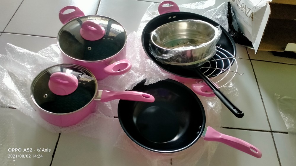 Panci Set Warna Plus Peniris Vicenza V 709