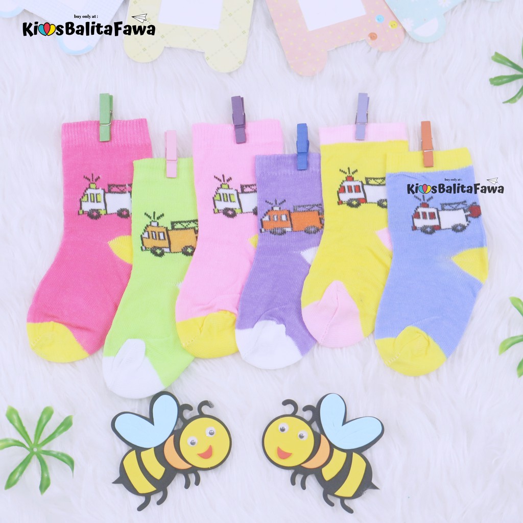 (ISI 3 PASANG) Kaos Kaki Bayi Polos Warna 0-12 Bulan / SNI New Born Month Baby Socks Sepatu Bayi Murah Babycinnamon