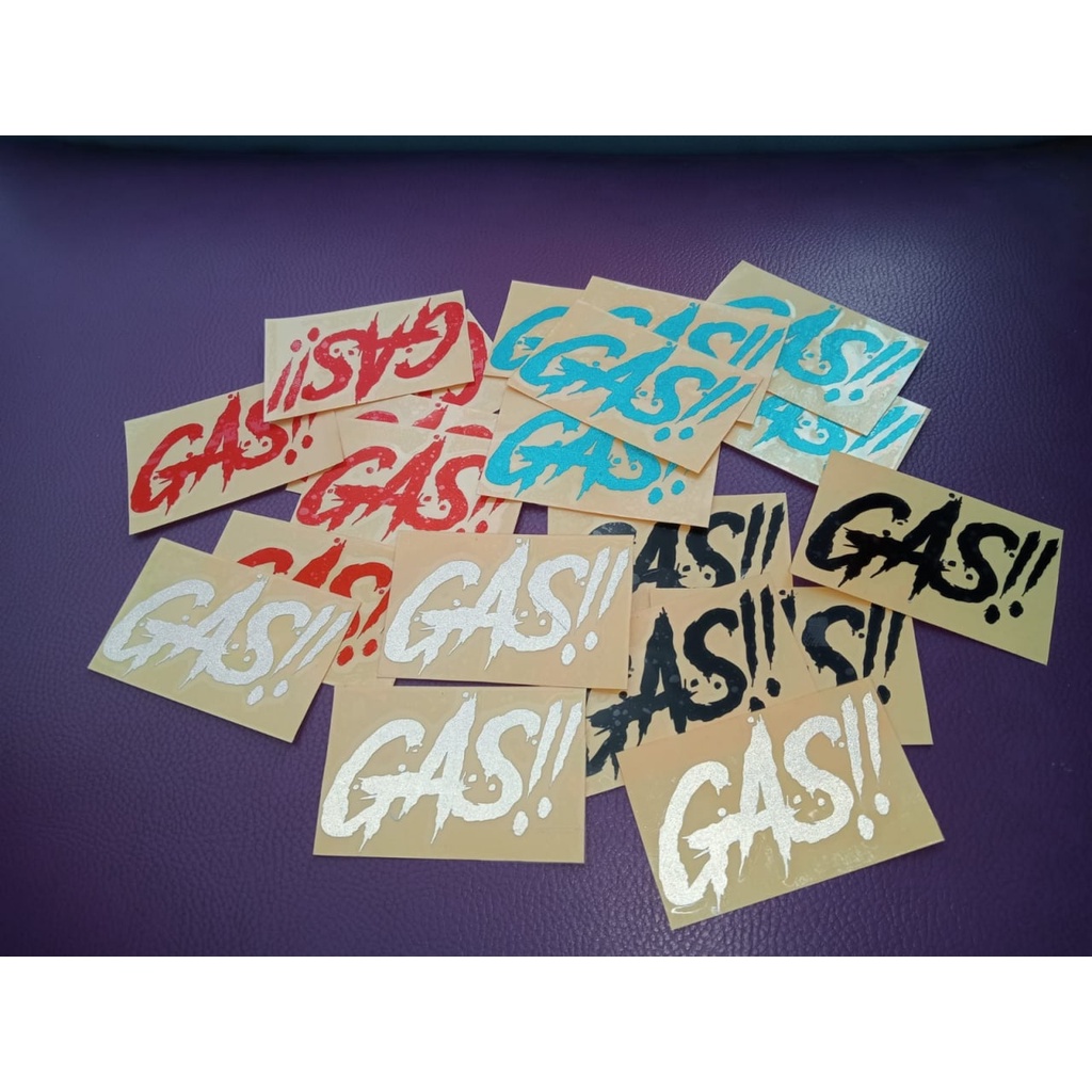 Cutting Sticker GAS Stiker Gas motor helm viral RS