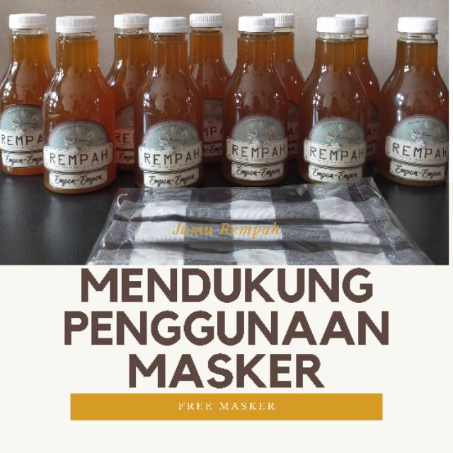 

10 Botol Jamu Empon Empon / Kunyit Asem / Wedang Seruni / Merona / Beras Kencur free masker