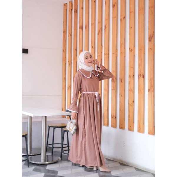 PROMO / NEW... GERAI ALISHA ORI // ZEINA DRESS // MAXI // Gamis / Gamis muslimah // Gamis Itycrepe // Gamis Renda// Gamis basic // Gamis syar'i // Maxy Dress // Gamis kerah renda