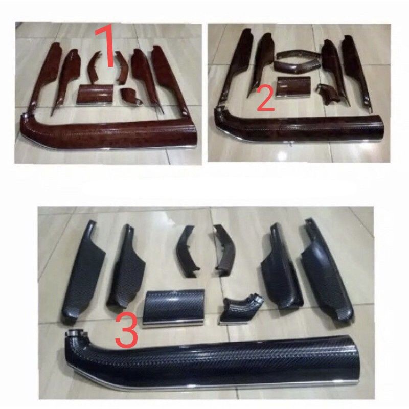 PANEL WOOD atau Wood panel TOYOTA RUSH TERIOS 2018-2020 satu set 9pc