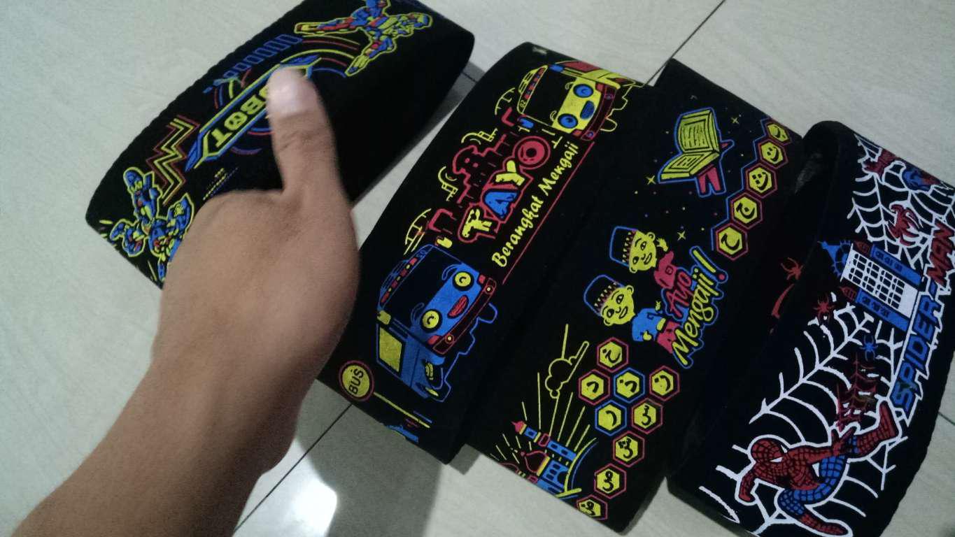 Songkok Batik Kolosebo - Peci Sablon Motif Biru Emas Silver Kopiah Kopyah Kopeah Ac Anak Dewasa