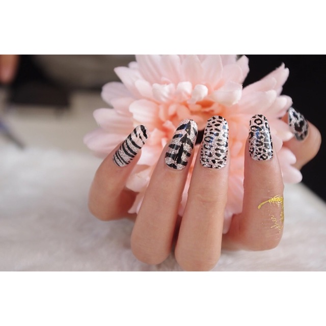 Lovely Cows color Design Leopard Nail Art Sticker