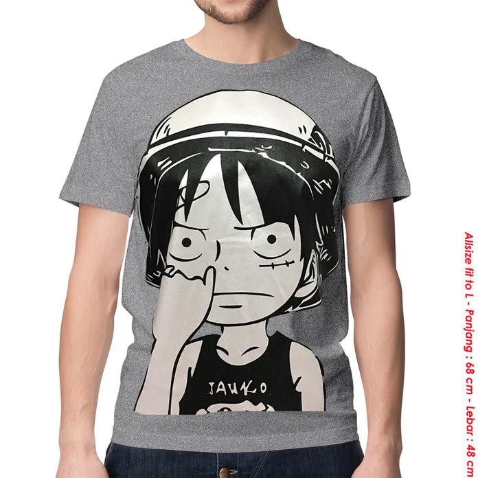 Kaos Baju Distro Anime -One Piece Luffy Ngupil Misty